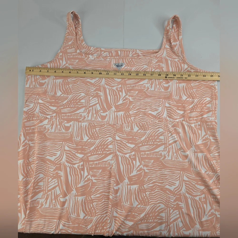Columbia Sportswear Women's PFG Fishing Dress Size 3X Peach White AE-0972 - Picture 5 of 10